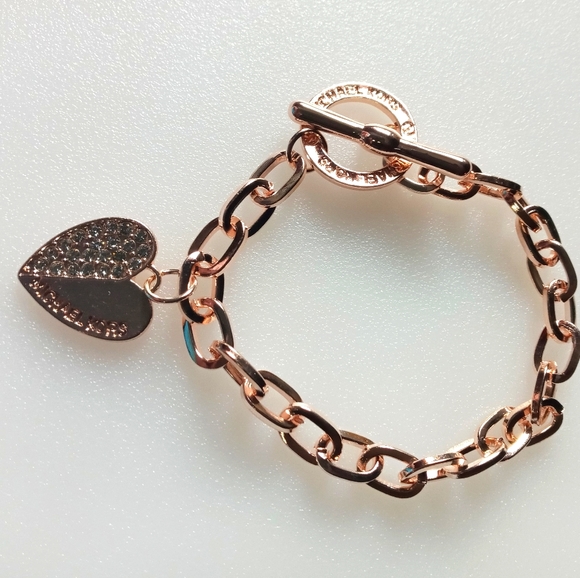 COPY - Michael Kors Crystal Heart Charm Toggle Br… - Picture 4 of 4